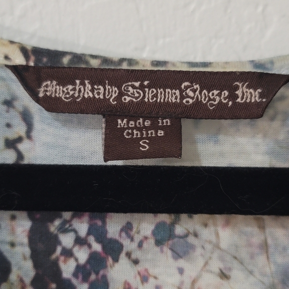 Vintage 90s Y2K Mushka by Sienna Rose, Inc. Snake In The Grass Print Blouse - Picture 5 of 5